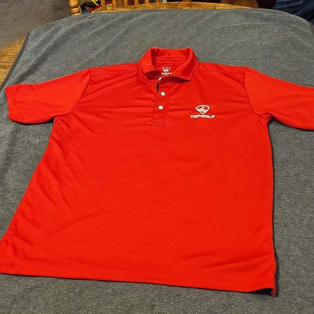Top Golf Red Polo - Medium Activewear - Picture 1 of 11